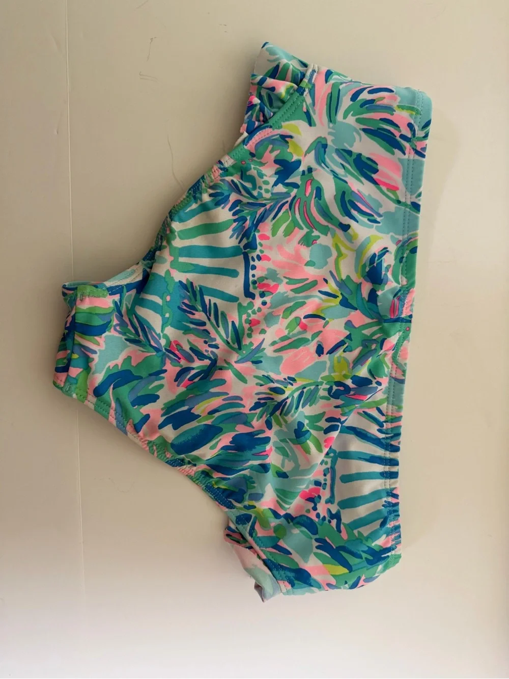 Lilly Pulitzer Girls Size 10 Two Piece Bikini Swimsuit Tropical Floral
